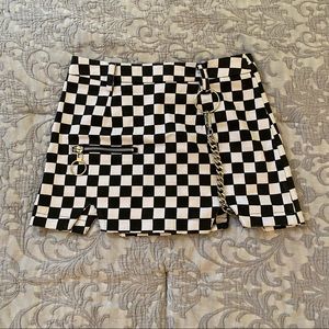 Checkered LF Jean Skirt - Carmar